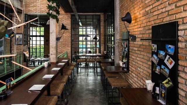 商业空间:越南西贡主题餐厅工业风格设计